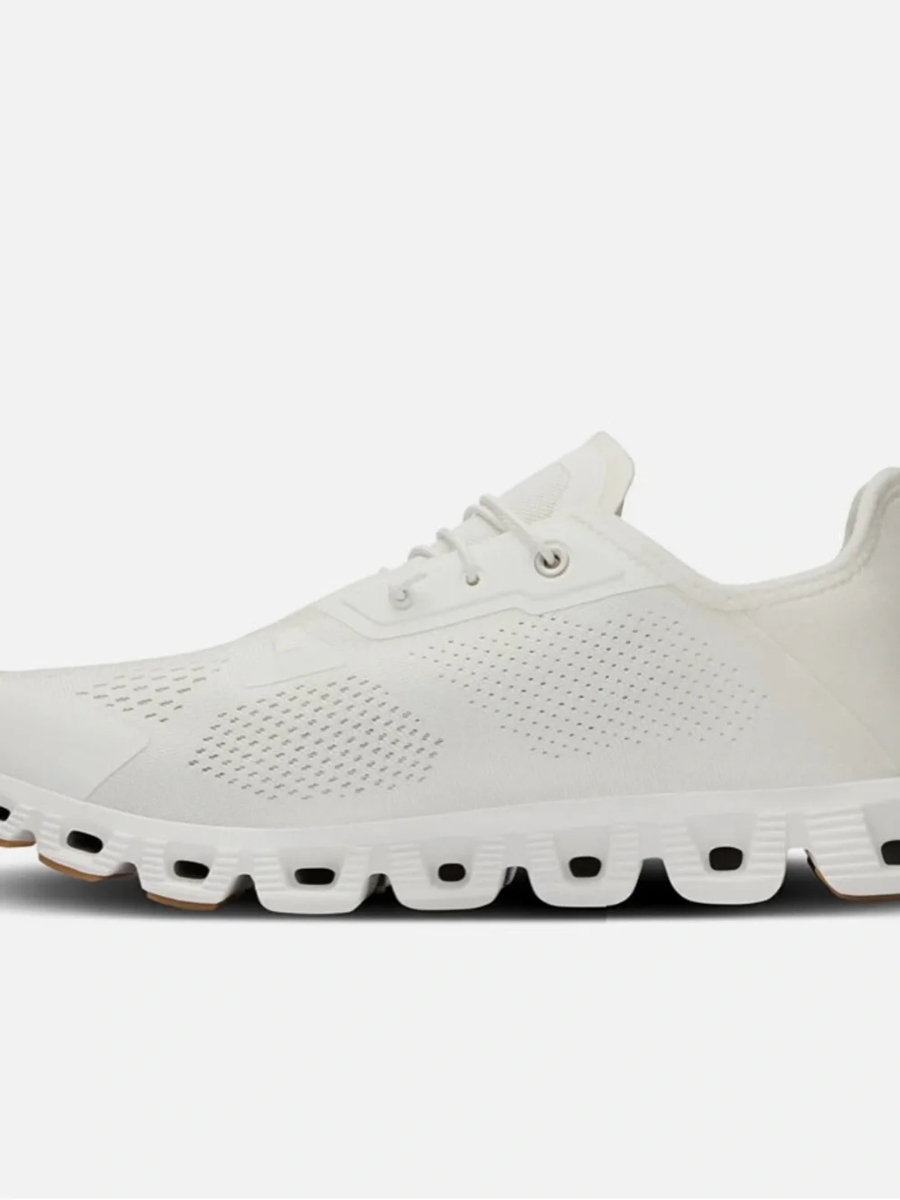 On Women's Cloud Running Shoes in White with Gum Accent